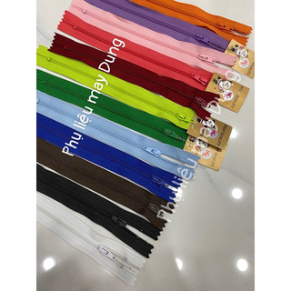 Dây kéo may quần/ túi ví dài 18cm