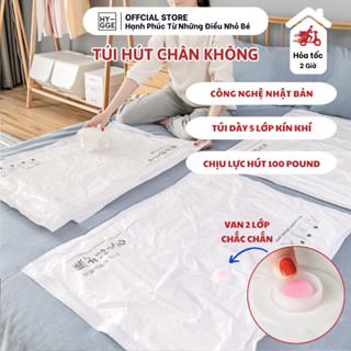 Túi Đựng Quần Áo, Chăn Màn Hút Chân Không Bằng Máy Chống Bụi Chống Ẩm Tiết Kiệm Diện Tích Tiện Lợi