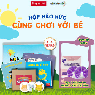 Hộp Háo Hức Cùng Chơi Với Bé 0-3 tuổi gồm 3 sách cho bé và bộ trò chơi Những Người Bạn Ngộ Nghĩnh