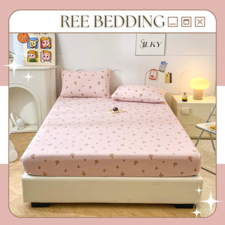 Bộ ga giường và vỏ gối Cotton Đũi mềm mát CTD257 nhiều hoạ tiết đủ size giường nệm