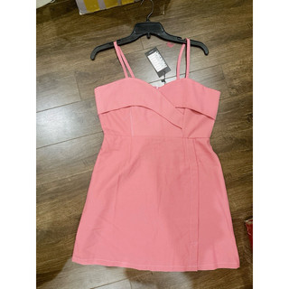 new. đầm body hồng size L eo dưới 78 dài 80cm. 328h