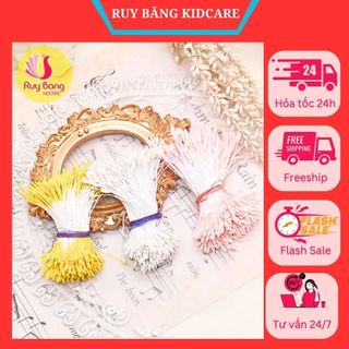 Bó 360 - 370 sợi Nhụy hoa đầu nhọn dùng làm nhụy hoa giả, hoa kẽm nhung...