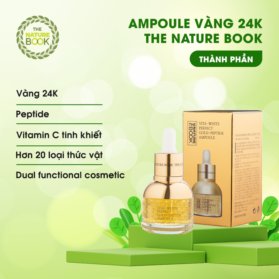 Ampoule The Nature Book - Tinh Chất Vàng