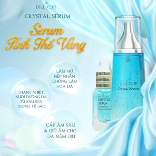 Serum Tinh thể vàng 24k Serum tinh thể Crystal Serum Dr Lacir dưỡng trắng