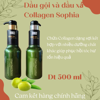 bộ dầu cặp collagen Sophia Hàn Quốc 500g