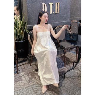 Đầm váy hai dây viền ngực dáng maxi, Đầm váy maxi  2 lớp có dây đièu chỉnh váy đi biển 2 màu thiết kê cao cấp LOẠI 1