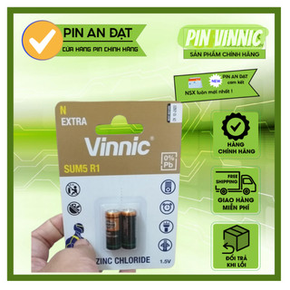 Pin Sum5 LR1 size N 1.5v Vinnic E90 AM5, LR1, SUM 5, pin R1 - vỉ 2 viên.