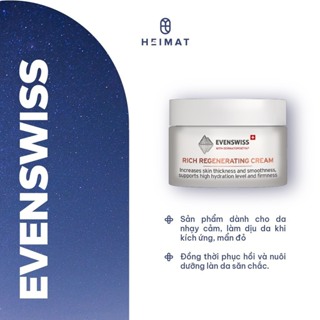 Kem dưỡng trẻ hóa, tái tạo phục hồi Evenswiss Rich Regenerating Cream 50ml