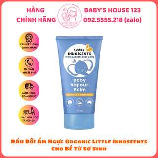 Dầu Bôi Ấm Ngực Organic Little Innoscents Cho Bé Từ Sơ Sinh - Tuýp 75ml