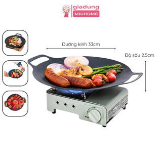 Chảo đá chống dính cao cấp size 34cm miuhome