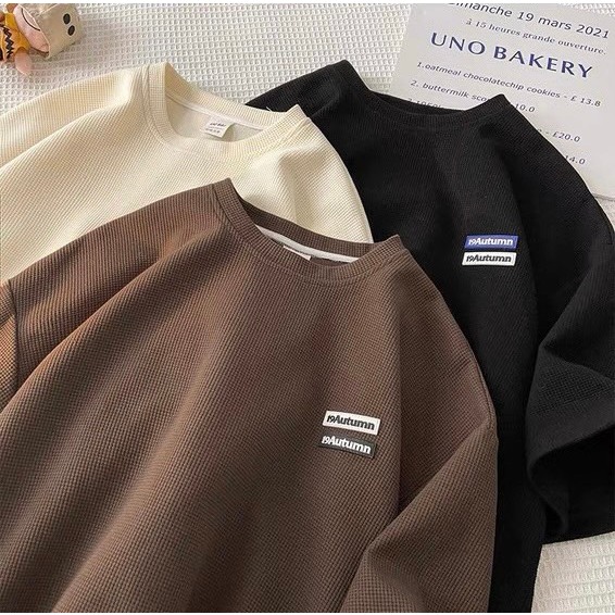 ÁO THUN 19Autumn NAD Unisex Áo phông nam nữ tay lỡ oversize form rộng chất liệu cotton dệt tổ ong thoáng mát | BigBuy360 - bigbuy360.vn