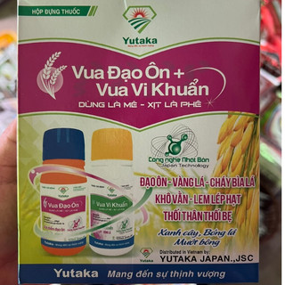 Cặp vua đạo ôn - vi khuẩn 240ml Yutaka - Đạo ôn - vàng lá - cháy bìa lá - khô vằn - lem lép hạt - thối thân - thối bẹ