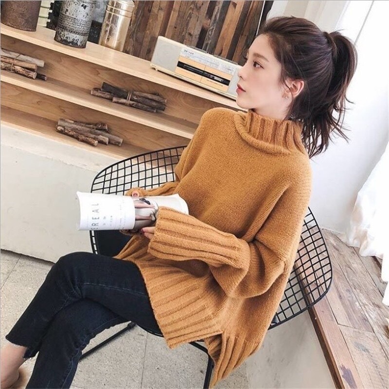 Áo khoác len nữ, áo cardigan nữ dáng rộng kẻ ngang to dễ thương EMOLY.VN - 220