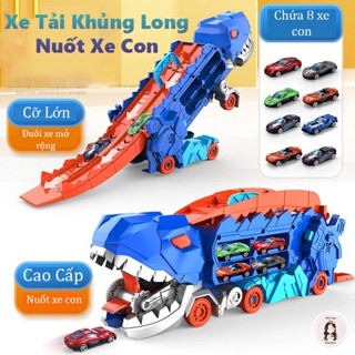 Đồ Chơi Xe Khủng Long Biến Hình Khủng Long Nuốt Ô Tô Cầu Trượt Nuốt Xe Con Cao Cấp Cỡ Lớn Xe Hotwheels - Lana Queen