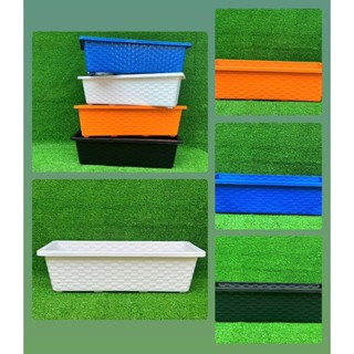 [Mẫu mới 2024] Khay trồng rau cỡ lớn 65x23x19cm nhựa dày bóng đẹp