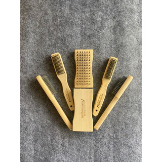 Bàn Chải Sắt Cán Gỗ -5 Hàng-7 Hàng -Vuông