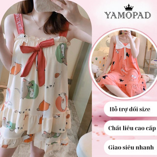 Đầm ngủ nữ yamopad mặc nhà dễ thương