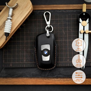 Bao da chìa khóa BMW , Bao da chìa khóa thủ công , Khắc tên miễn phí