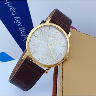 Đồng hồ nam NEOS N-40577M Dây da Siêu mỏng Chính hãng
