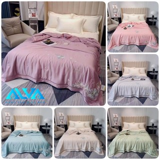 Chăn tencel modal, mền lụa tencel 4 mùa alva sang trọng, mềm mịn, mát mùa hè, ấm mùa đông