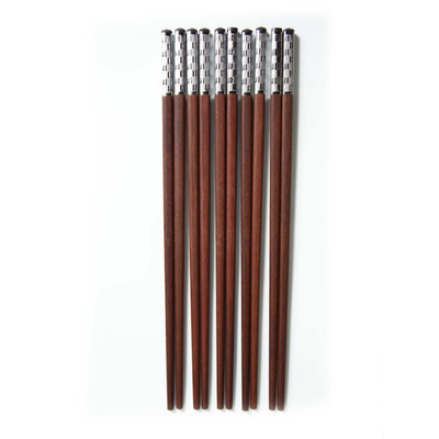 Vỉ 5 đôi Đũa Gỗ Hồng Vương Triều Kokusai an toàn, Dài 22cm, Chất liệu gỗ tự nhiên, Chống mốc