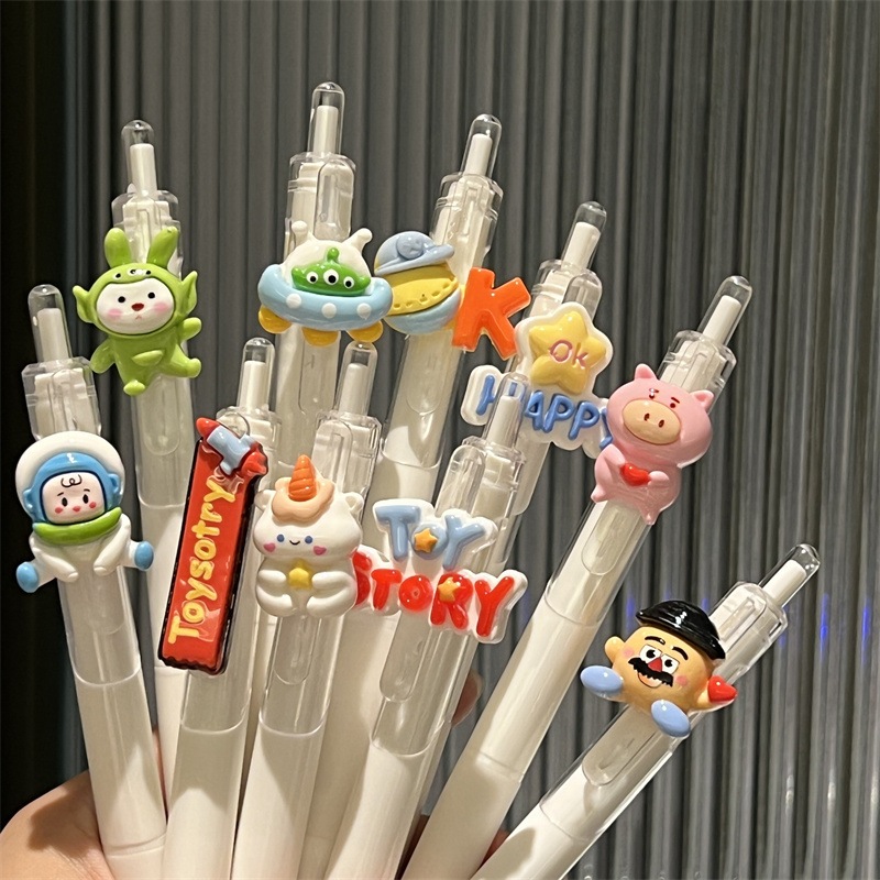[Mua 5 Tặng 1] Bút Bi TOY STORY, Bút Bi Bấm Ngòi 0.5mm Cao Cấp, Bút Bi Học Sinh