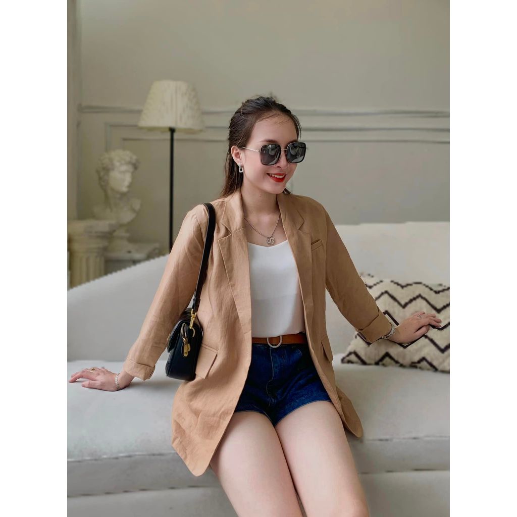 Blazer Linen Tung Premium