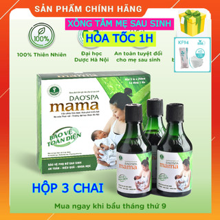 Hộp 3 chai Dung dịch xông tắm cho mẹ sau khi sinh DK Pharma Dao'Spa Mama 3 chai 250 ml - Chính hãng
