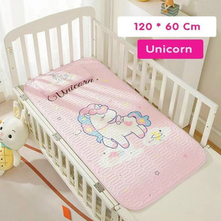 [Hàng Loại 1] Chiếu Lụa Điều Hoà Kèm Gối Cho Bé 60x120cm