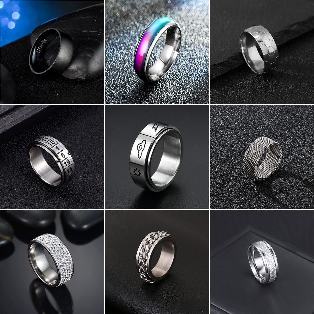 Nhẫn nam chống rỉ, nhẫn titan ALL IN ONE đủ size nhiều mẫu lựa chọn