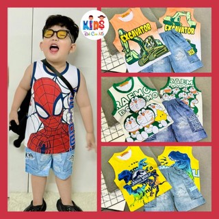 (20-45 KÝ) BA LỔ CỰC NGẦU THUN LẠNH BÉ TRAI - ĐỒ BỘ TRẺ EM