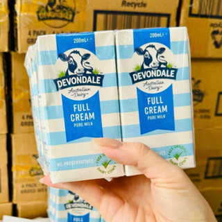 [Date 07/2026] Thùng 24 hộp 200ml sữa tươi nguyên kem Devondale