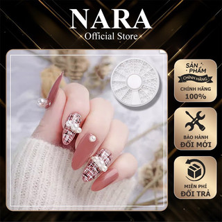 Khay ngọc trai nửa đủ size - ngọc trai nửa trang trí móng - ngọc trai trang trí chuyên dụng nail