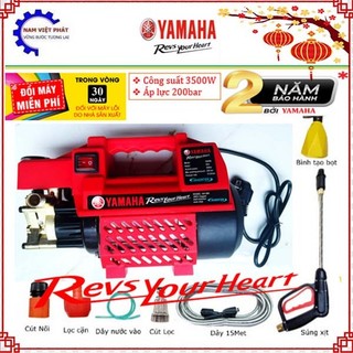 Siêu hot máy rửa xe yamaha công suất 3500w mau đỏ bảo hành 24 tháng