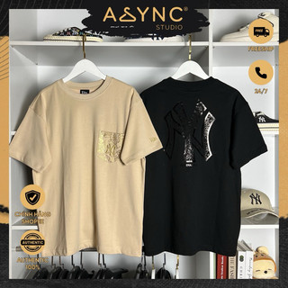 (Auth) Áo Thun New Era x MLB Ny Hoa Văn Có Túi Màu Đen - Nâu CODE: 14148912 - 14148913 - Async Studio
