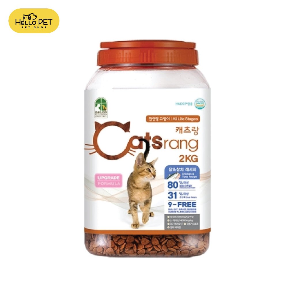 Catsrang - Thức ăn hạt cho mèo mọi lứa tuổi 2kg dạng hộp