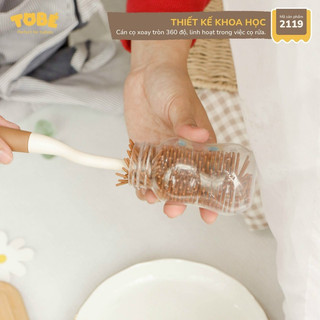 Bộ cọ rửa bình sữa silicon Tobé ( Set 4 chi tiết / Set 3 chi tiết)