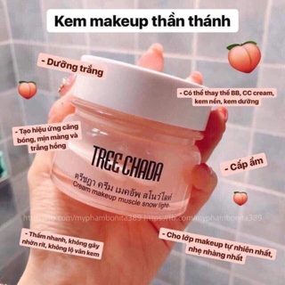 KEM DƯỠNG TRẮNG MAKE UP TREECHADA 50ML