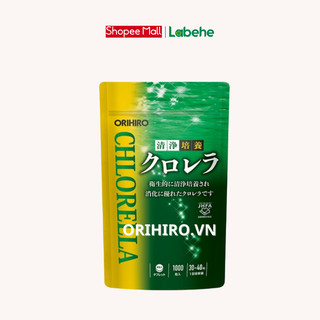 [Mẫu mới] Tảo lục Chlorella hỗ trợ bảo vệ tim mạch Orihiro 1000 viên