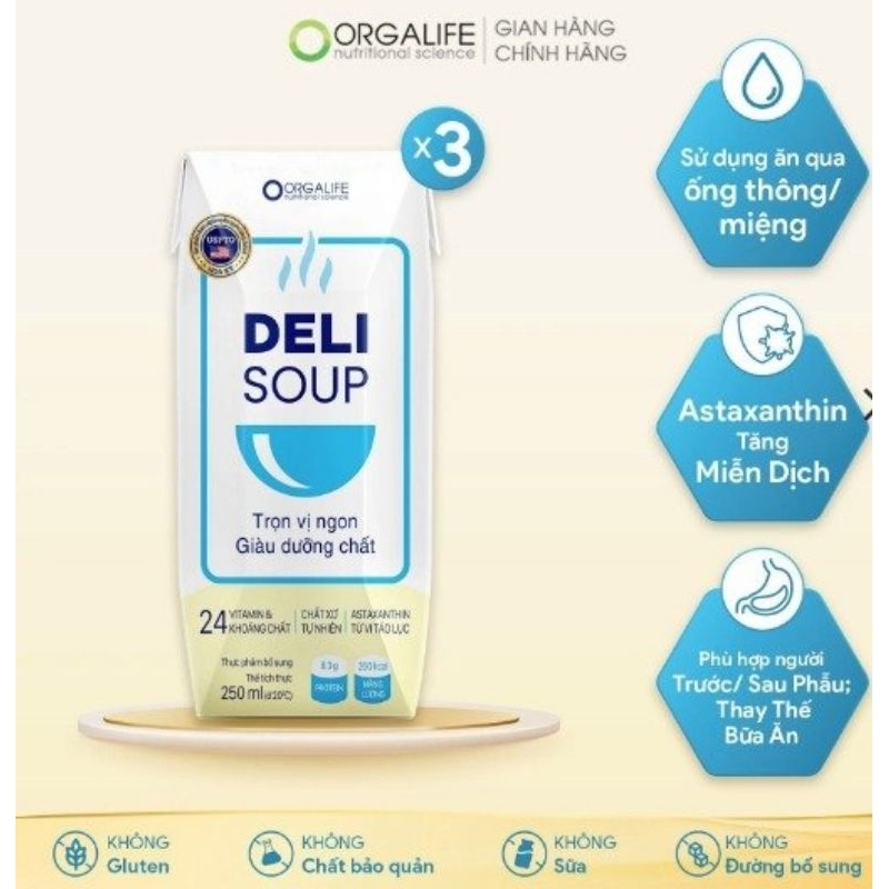 deli soup (3 lốc- 9hộp)