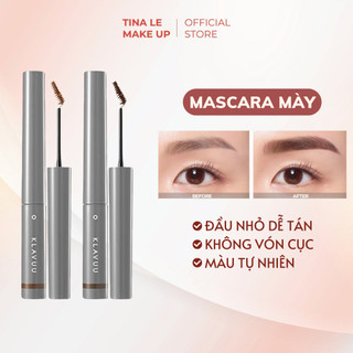 Mascara mày Klavuu chuốt lông mày đầu nhỏ tự nhiên cao cấp chính hãng gồm 2 màu