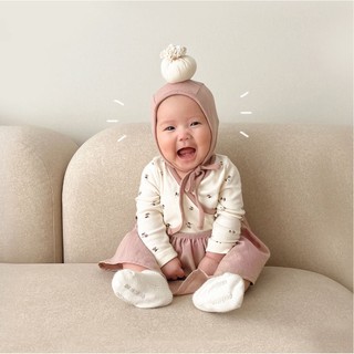 Set jumpsuit tay dài kèm váy hoặc quần cover ikii cho bé 0-18 tháng tuổi