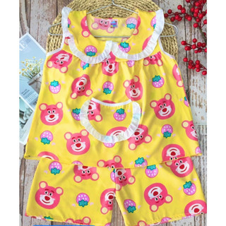 Combo 3 bộ lụa sát nách bé size 14-20kg