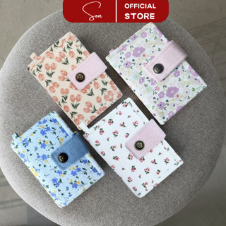 🍀[TẶNG MÓC KHÓA] Ví Đứng FORM CỨNG 2 Phiên Bản Viền Ren Và Viền Vải SIZE TRUNG 14X10 - LINK 1