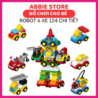  Bộ Lắp Ghép Mô Hình Xe Chuyên Dụng Robot - Đồ Chơi Thông Minh Cho Bé – Nhựa ABS 124 Chi Tiết 