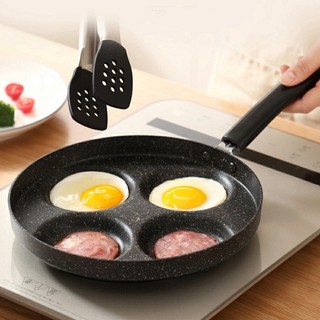 Chảo Chiên, Rán, Ốp Trứng Làm Bánh 4 Ngăn (Lỗ) dùng được bếp từ