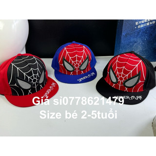 Nón kết hiphop snapback trẻ em 2 tuổi đến 5-6 tuổi ( mũ mỏ bằng thêu mắt nhện )