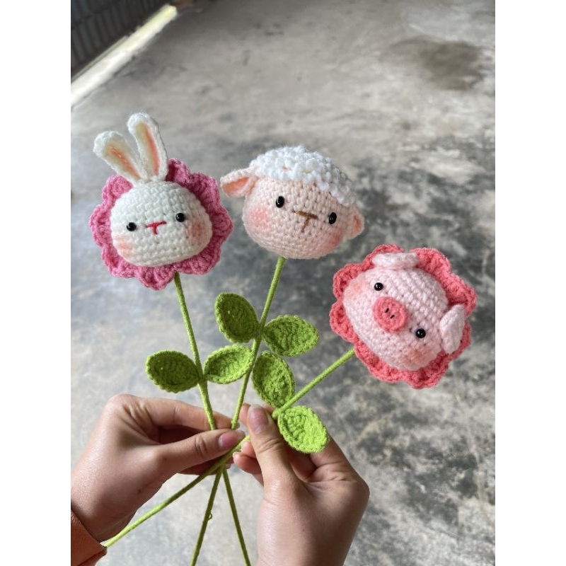 💐Hoa thú bằng len🌸 (HANDMADE)
