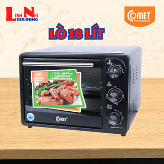 Lò nướng điện đa năng 18 lít comet cm-6516, công suất 1380w, rất phù hợp nướng bánh thịt