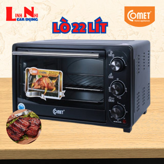 Lò Nướng Điện Đa Năng 22 Lít Comet CM-6526, Công Suất 1000W, Phù Hợp Nướng Bánh Mì, Nướng Thịt